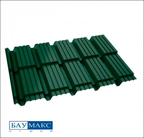 Металлочерепица КАСКАД Зеленый RAL 6005