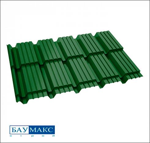 Металлочерепица КАСКАД Зеленый RAL 6002 полиэстер